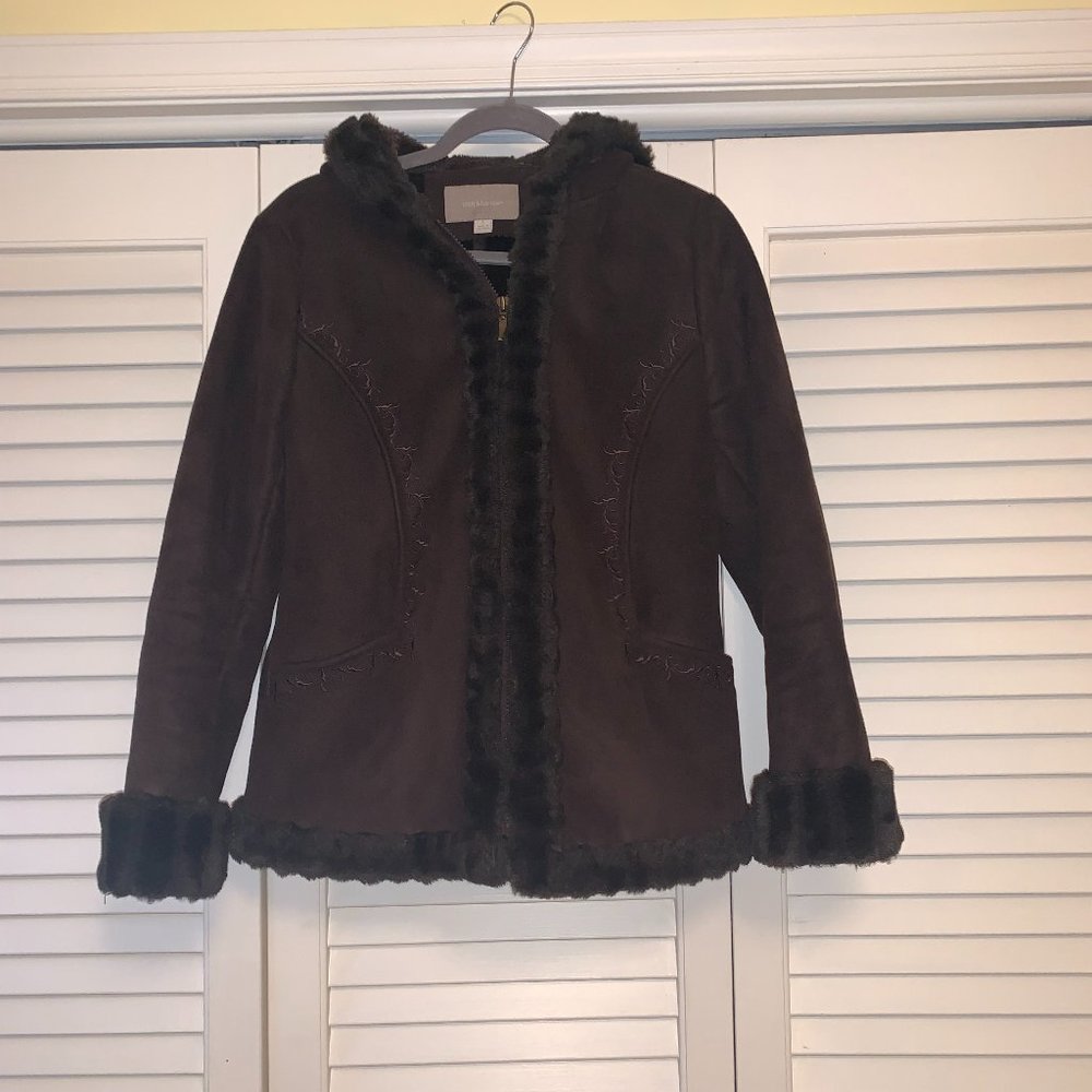 Croft & Barrow Faux Fur Coat